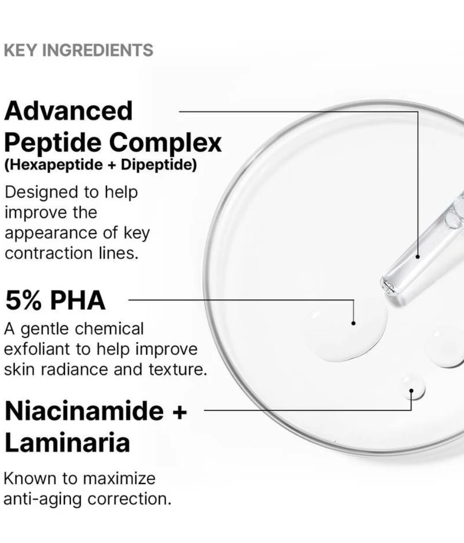 Product packaging with key ingredients listed on a white background