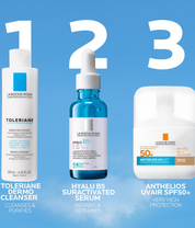 La Roche-Posay Anthelios UVAIR Serum Sunscreen SPF50+ Product routine steps