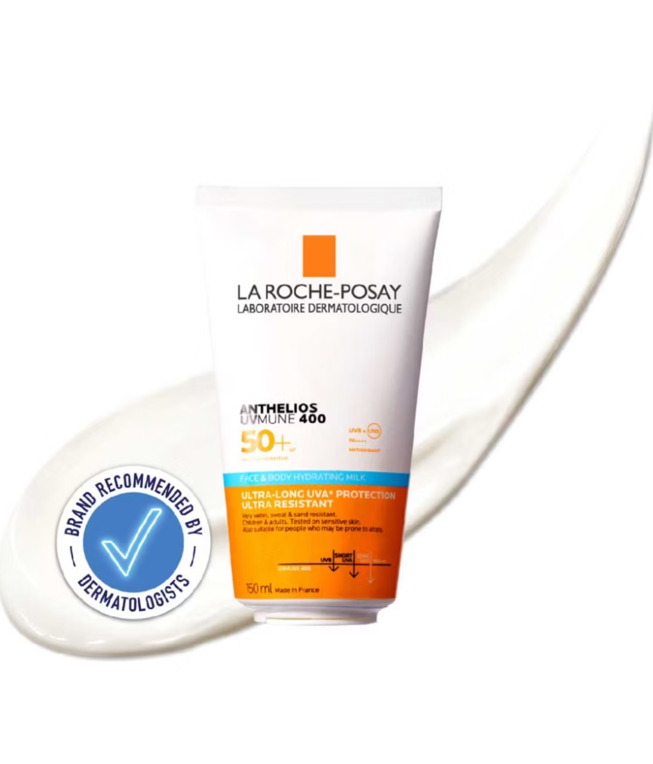 Anthelios UVMune 400 Face & Body Hydrating Milk SPF50+ texture image