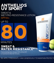 Anthelios UVSPORT Wet & Sweat Pro-Resistance Lotion SPF50+ benefits 2