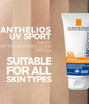 Anthelios UVSPORT Wet & Sweat Pro-Resistance Lotion SPF50+ skin types