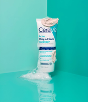 Cerave Blemish clay-to-foam cleanser texture