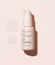 Dr. Loretta Intense Replenishing Ceramide Serum 30ml product with texture background