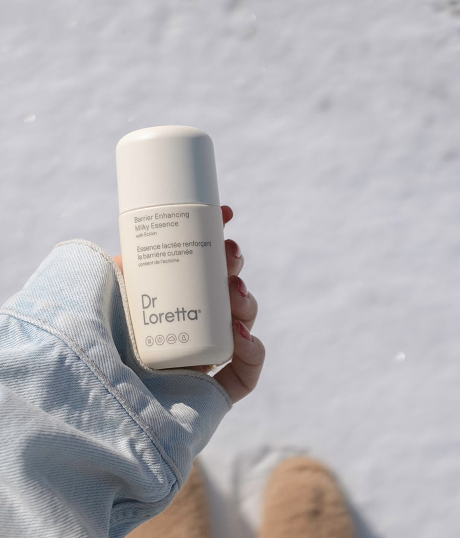 Dr. Loretta Barrier Enhancing Milky Essence 100ml product shot lifestyle image