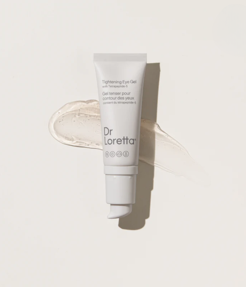 Dr. Loretta Tightening Eye Gel 20ml product shot with texture cream