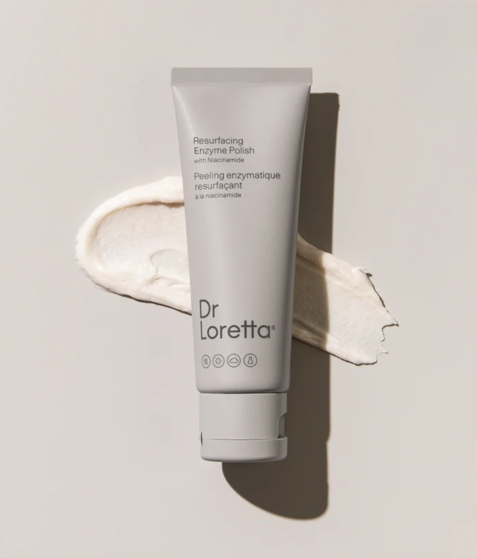 Dr. Loretta Resurfacing Enzyme Polish creamy texture and product shot