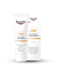 Eucerin Sun Actinic Control MD Fluid SPF100 white background product shot