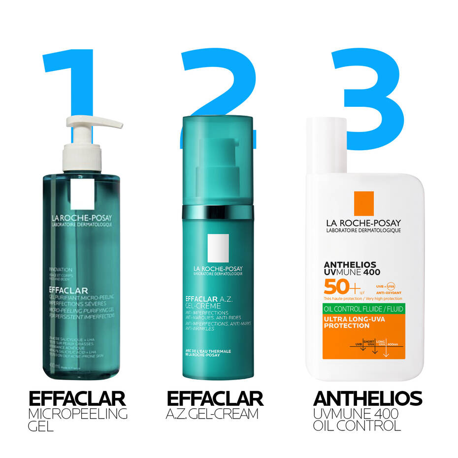 LaRochePosay-Product-Skincare-Effaclar-Azgelcream-Routine