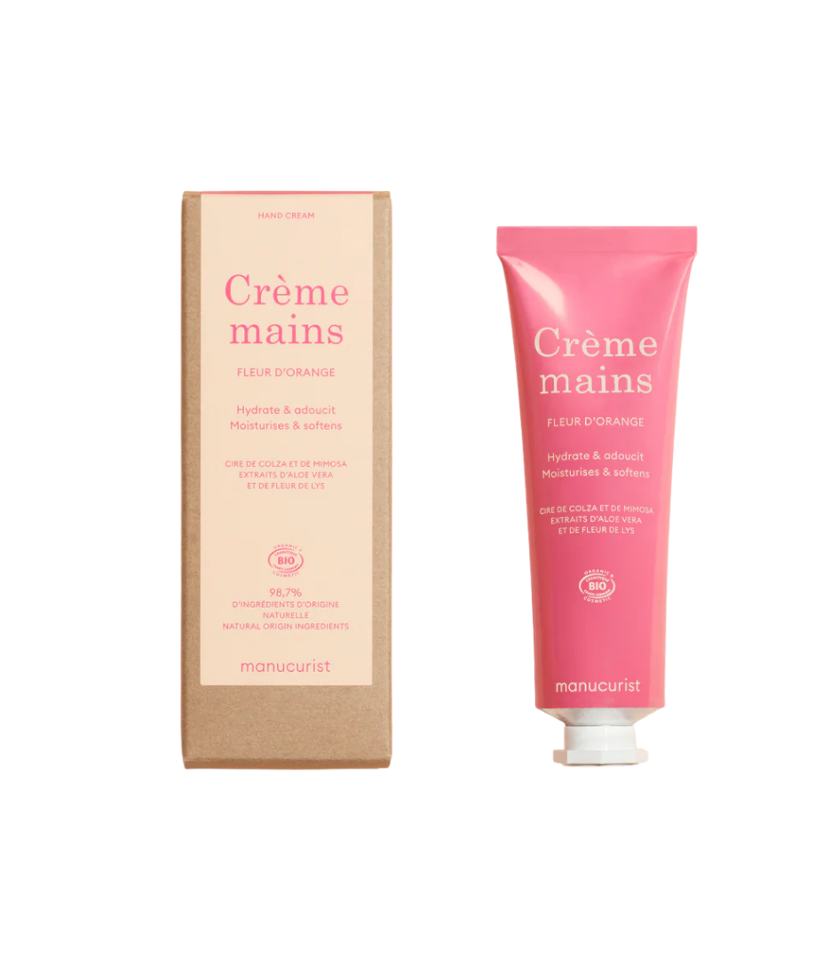 Manucurist Orange Hand Cream Tube and Box Packaging