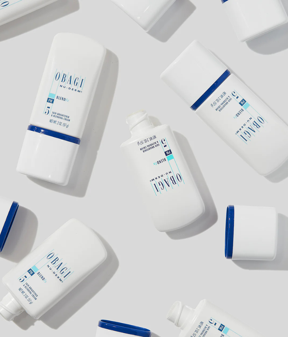 Obagi Nu-Derm Blend FX on grey background