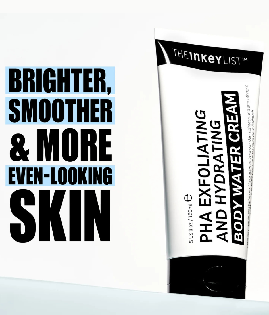The Inkey List PHA Exfoliating and Hydrating Body water Cream features