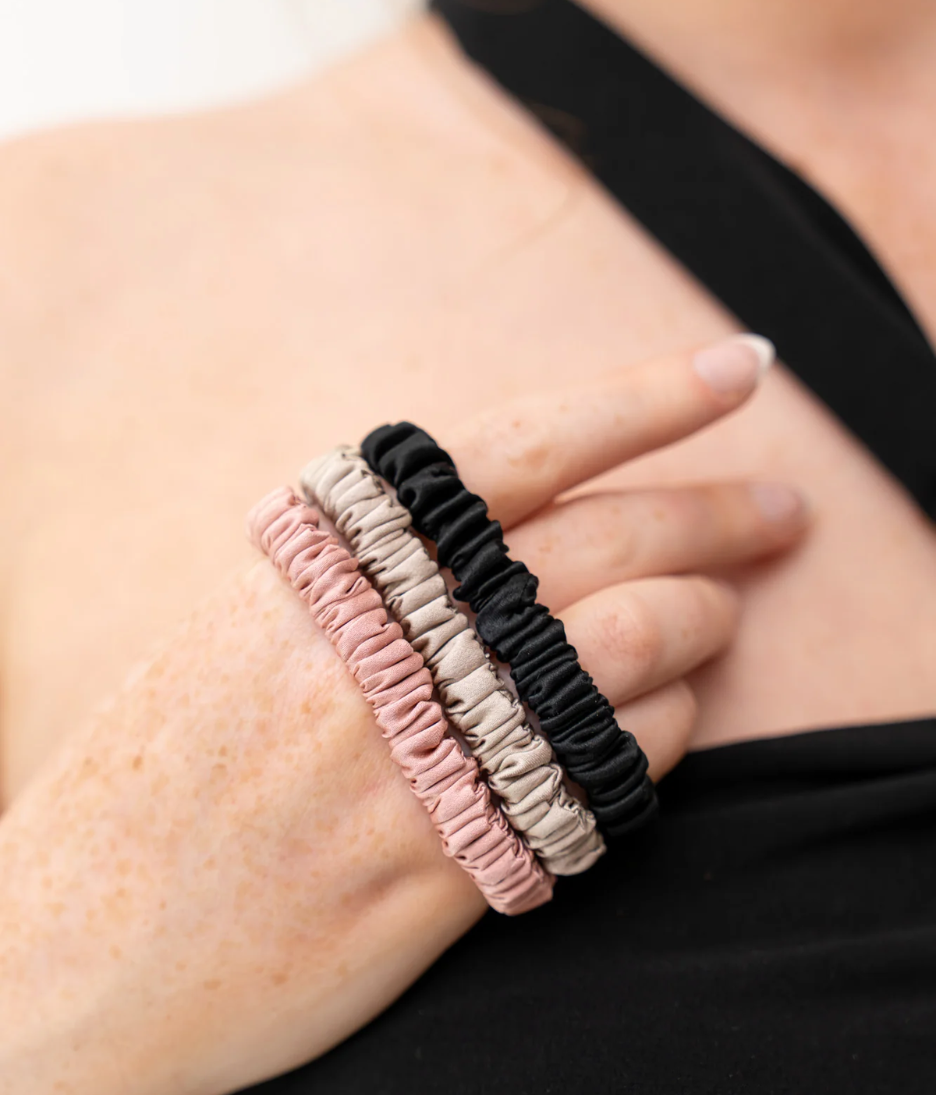 The silk scrunchies skinny