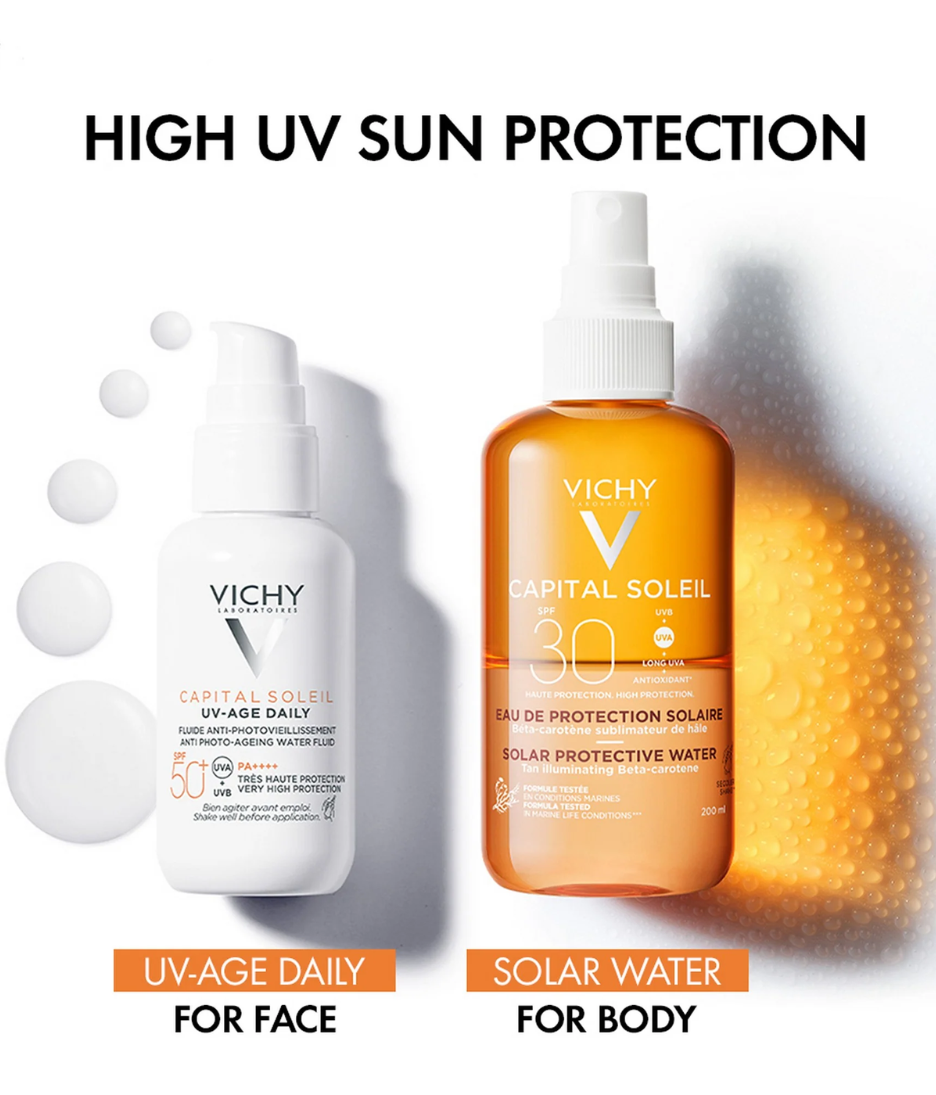 Vichy Capital Soleil Solar Protective Water SPF30 Range
