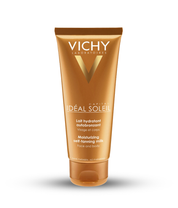 Vichy Capital Soleil Moisturising Self-Tanning Milk face body product shot white background