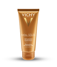 Vichy Capital Soleil Moisturising Self-Tanning Milk face body product shot white background