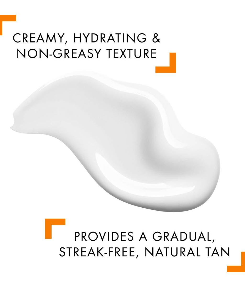 Vichy Capital Soleil Moisturising Self-Tanning Milk face body texture cream shot