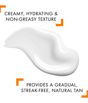 Vichy Capital Soleil Moisturising Self-Tanning Milk face body texture cream shot